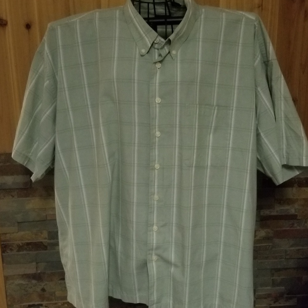 Izod men's 3xl button down short sleeve shirt
